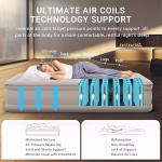 Double Bed Inflatable Air Mattress with Pump -200*150*40 CM - Image 5