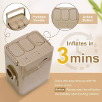 Double Bed Inflatable Air Mattress with Pump -200*150*40 CM - Image 3
