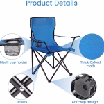 Beach Chair Big - Folding Camping Chair Portable & Durable