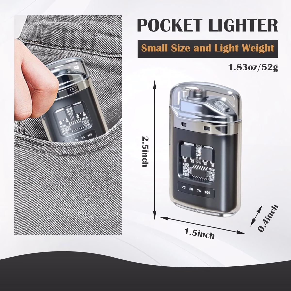 Electric Plasma Lighter - Windproof & Rechargeable with USB - Image 4