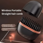Wireless Hair Straightener & Styler – Mini Cordless USB Brush