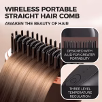 Wireless Hair Straightener & Styler – Mini Cordless USB Brush - Image 4