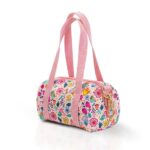 Mini Duffle Bag Charm | Cute Poly Canvas Mini Pouch with Keychain Clasp | Fits AirPods, Keys, Lip Balm, Coins & Essentials | 4x2 inch Zipper Pouch for Totes, Backpacks & Travel