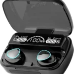 M10 Earbuds/TWs/buds 5.1 Earbuds with 45H Unbeatable Playtime, Headphones Bluetooth Headset (Black, True Wireless)