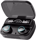 M10 Earbuds/TWs/buds 5.1 Earbuds with 45H Unbeatable Playtime, Headphones Bluetooth Headset (Black, True Wireless)