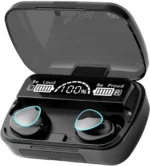 M10 Earbuds/TWs/buds 5.1 Earbuds with 45H Unbeatable Playtime, Headphones Bluetooth Headset (Black, True Wireless)