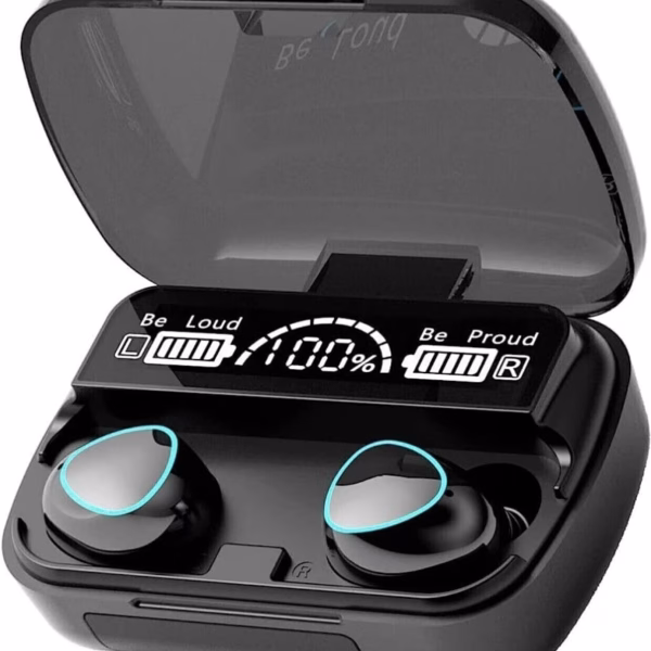 M10 Earbuds/TWs/buds 5.1 Earbuds with 45H Unbeatable Playtime, Headphones Bluetooth Headset (Black, True Wireless)