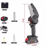 48V Cordless Chainsaw Procut One Hand Lightweight Portable Battery Operated 6inch Mini Chain Saw for Pruning Tree Branch Wood Cutting With 2 Pc Li-ion Chargable Batteries with charger