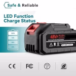 48V/Volt/MAX /12000 mAh Lithium-Ion Battery New Cordless Compact Power Tool Li-ion Batteries - Image 3