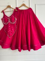 Pure Rayon Cotton Chaniya Choli with Real Hand-Stitched Cowrie Shells & Mirror Work | 6 Meter Big Flare Navratri Lehenga with Stitched Blouse for Women (Free Size / 40 Waist) - Image 7