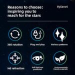 Creative USB Star Projector Night Light for Car & Room | Adjustable Mini LED Ambient Galaxy Light with 360° Flexible Goose Neck & Multiple Projection Patterns for Ceiling, Bedroom & Parties - Image 4