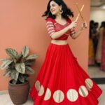 Gota Patti Lehenga Choli for Navratri & Durga Puja - Red