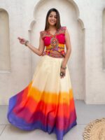 Magic Cotton Lehenga for Navratri with Mirror Work Blouse