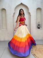 Magic Cotton Lehenga for Navratri with Mirror Work Blouse - Image 3