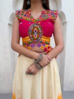 Magic Cotton Lehenga for Navratri with Mirror Work Blouse - Image 6