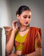 Dhabu Cotton Lehenga for Navratri Embossed & Ghughri Lace - Image 4