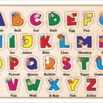 Wooden Alphabet Puzzle A to Z for Kids